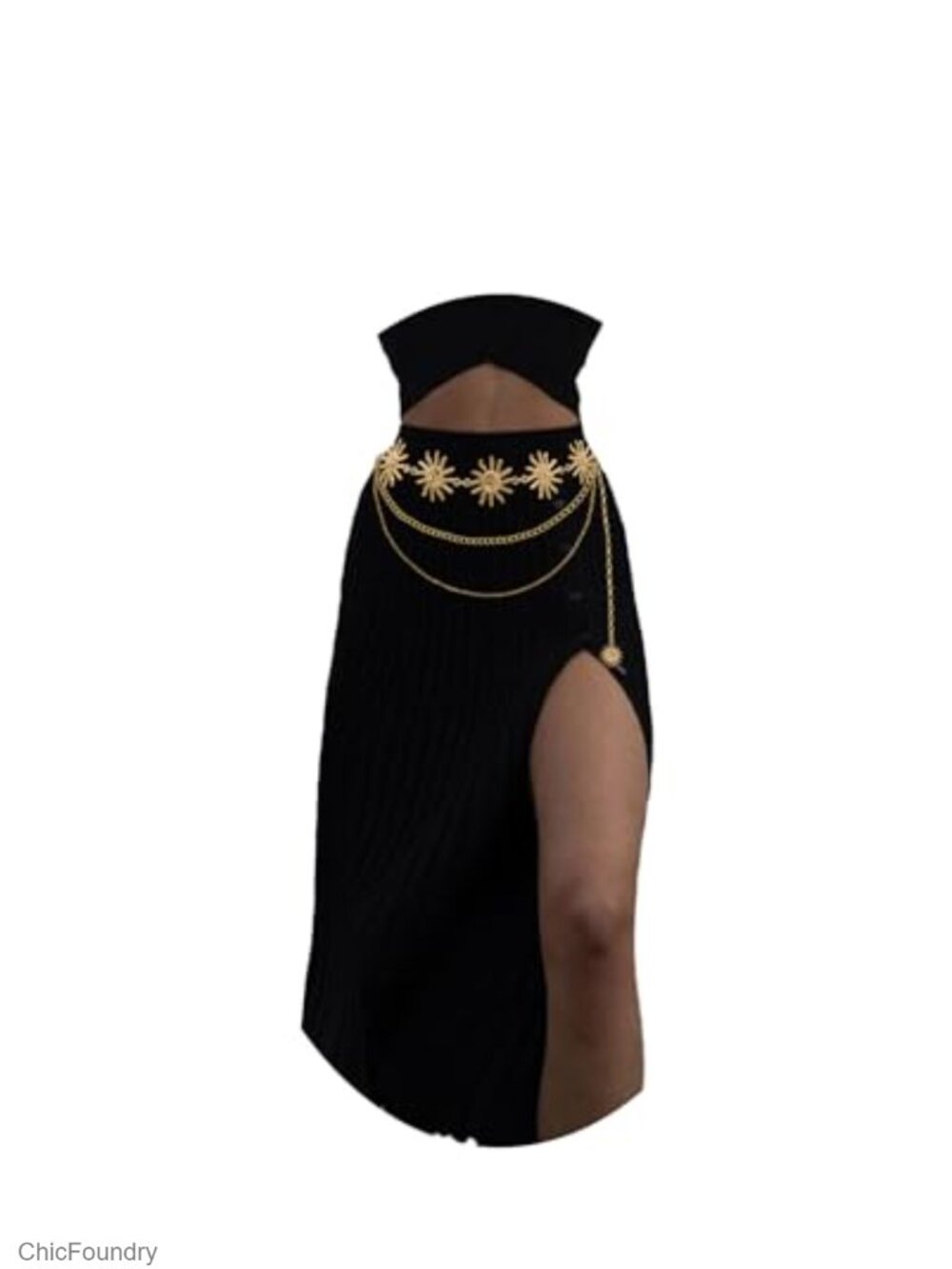 Multilayer Waist Chain Belt Body Jewelry Layered Sun Moon Belly Chain